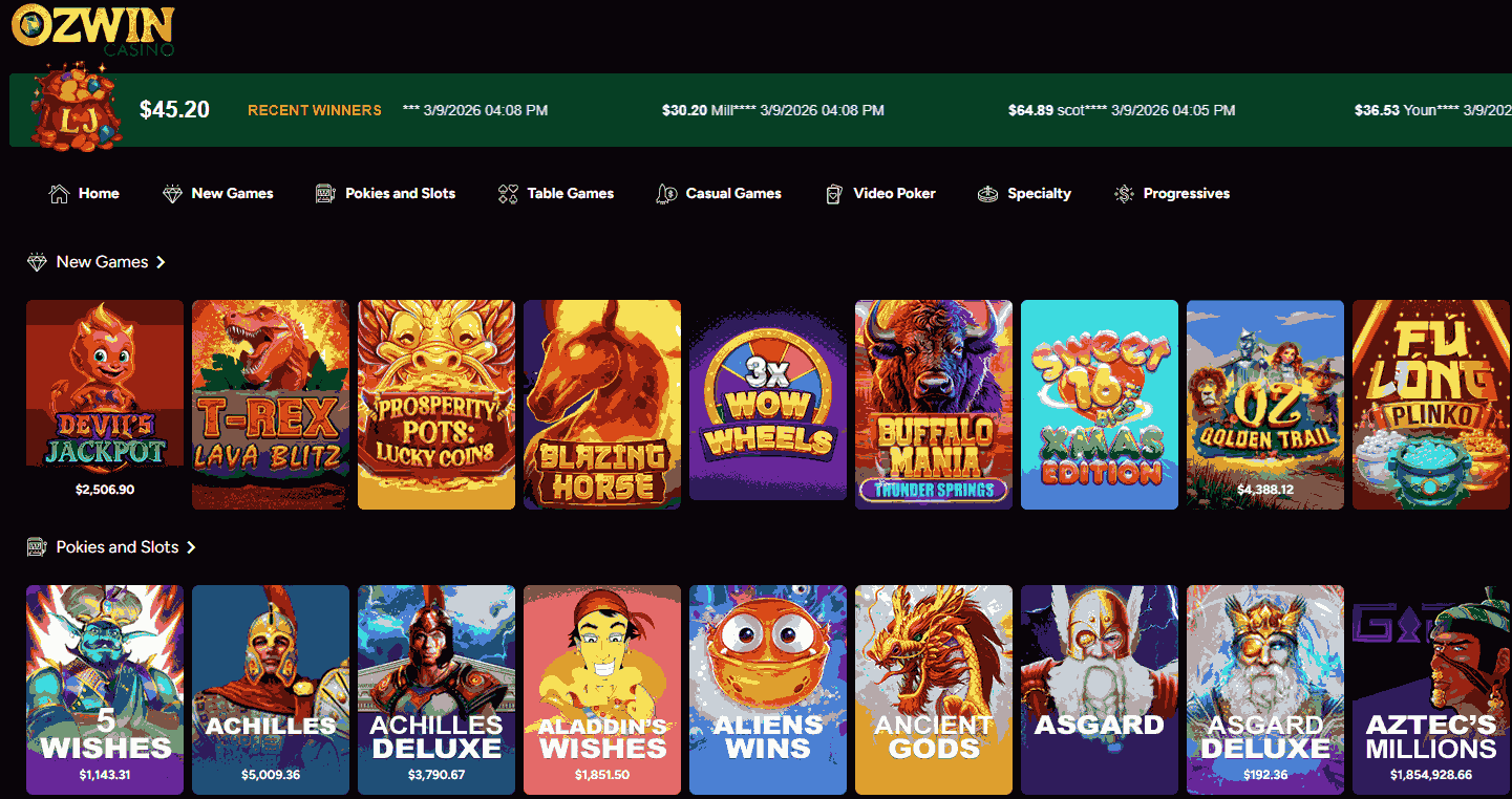 Ozwin casino